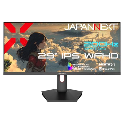 Amazon.co.jp: JAPANNEXT 29インチ IPSパネル搭載 200Hz/1ms(MPRT)対応